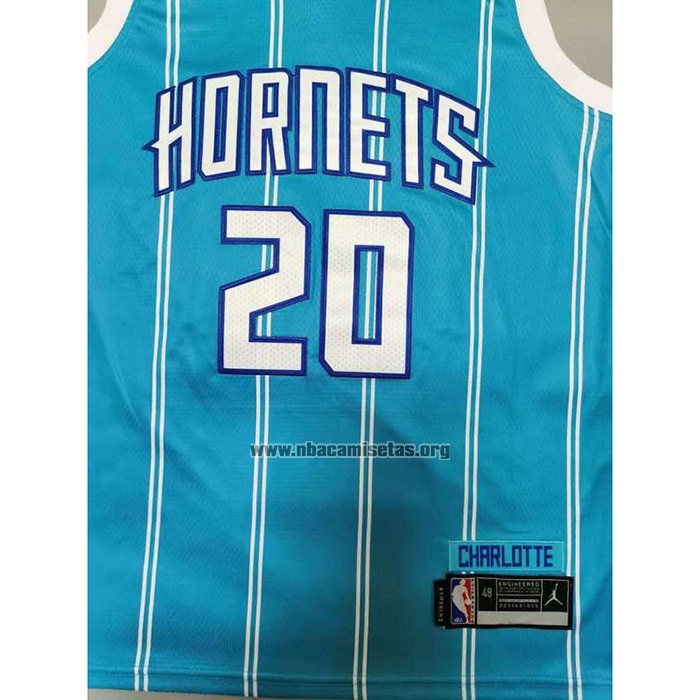 Camiseta Charlotte Hornets Gordon Hayward NO 20 Icon 2020-21 Verde